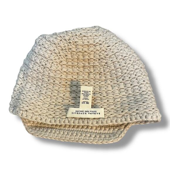 Banana Republic Merino Wool Hat Scarf Set Pockets Newsboy Beanie Tan Extra Fine main image 5